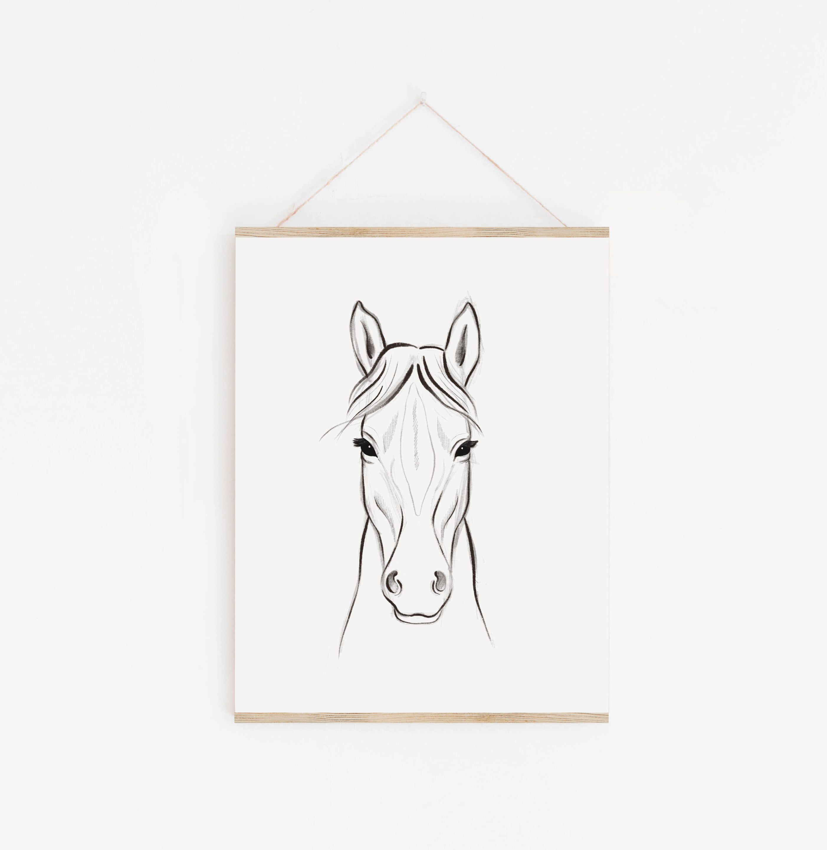 Kunstdruck/Poster - Pferdekopf