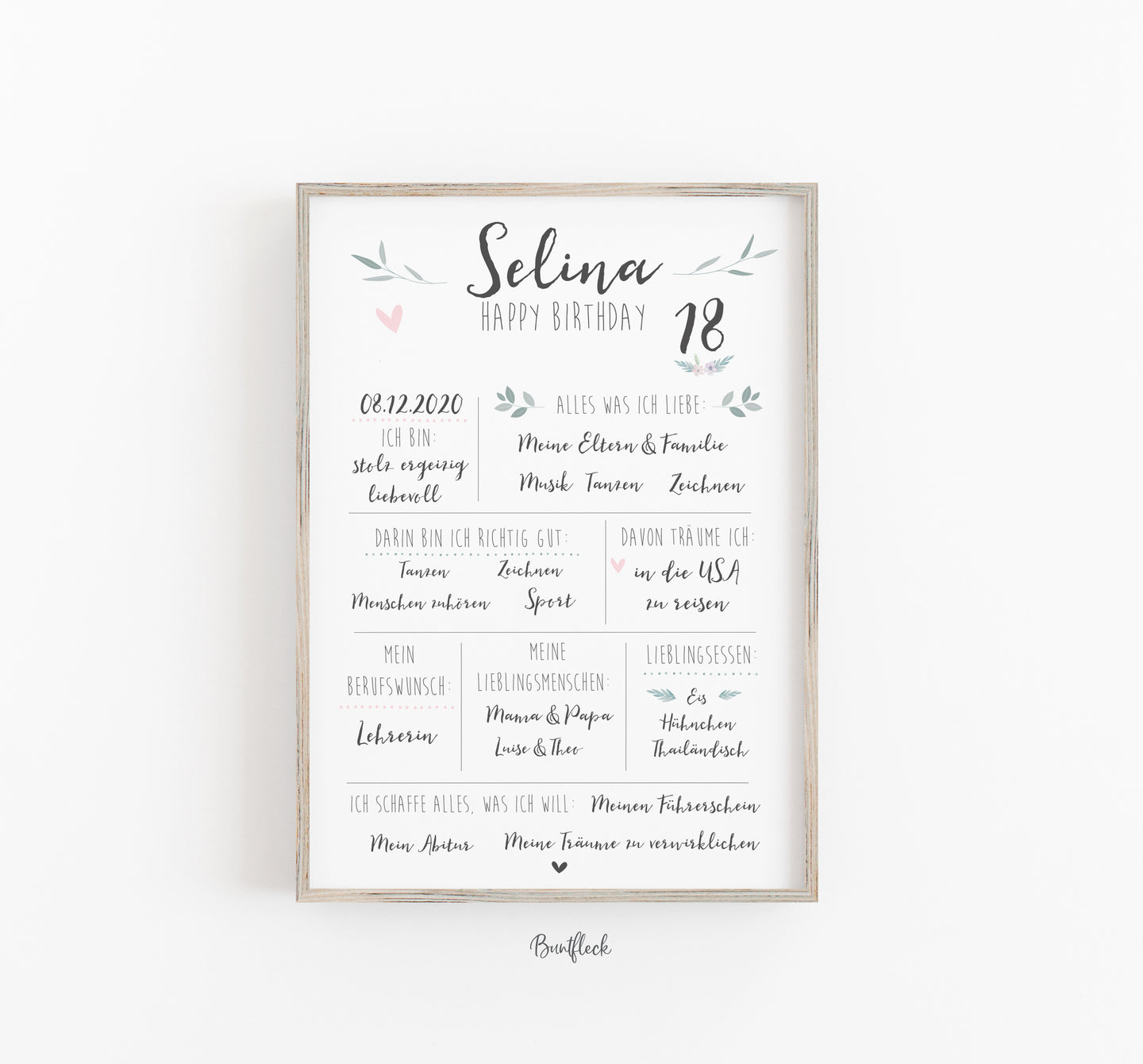 Endlich 18 - Meilensteintafel zum 18.Geburtstag