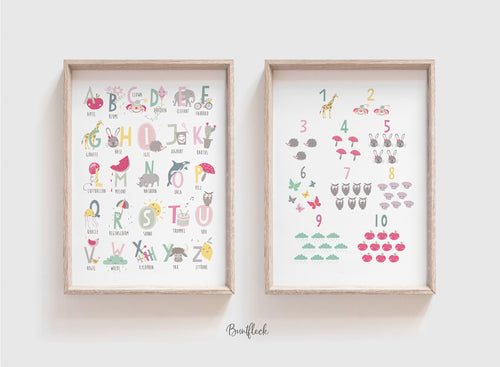 2er Set Kunstdruck/Poster 
