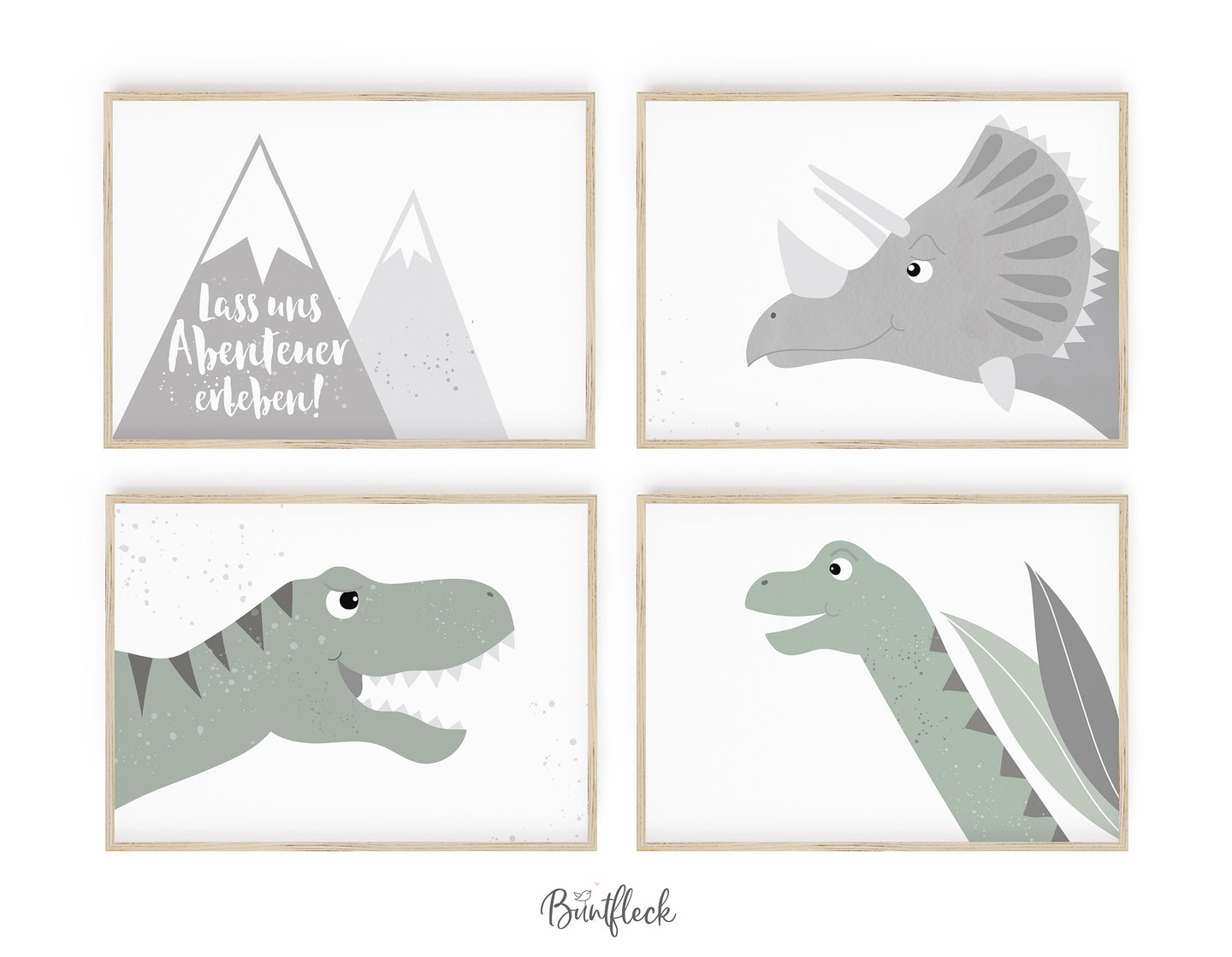Set Poster/Kinderbilder - Dinowelt