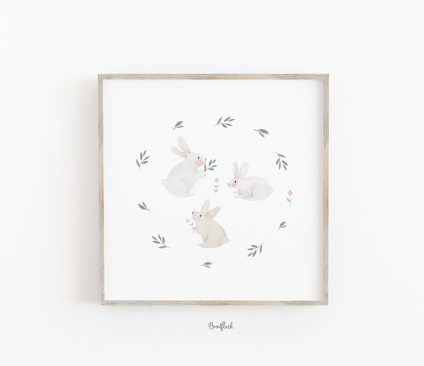 Kunstdruck/Poster - Hasenfreunde