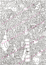 Laden Sie das Bild in den Galerie-Viewer, Ausmalbild Doodle Januar