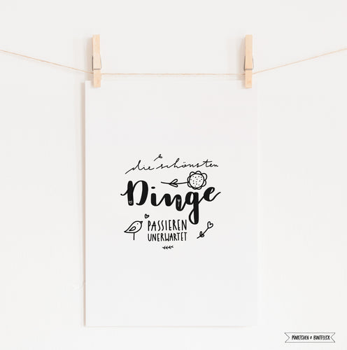 Kunstdruck/Poster -  die schönsten Dinge