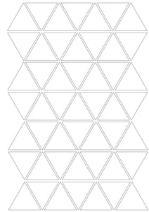 Wandtattoo/Dekoaufkleber- Dreiecke in groß oder klein
