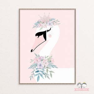 Kinderbild/ Poster - Schwan