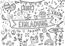 Laden Sie das Bild in den Galerie-Viewer, SCHULEINFÜHRUNG - 25 Stk. Einladungskarten
