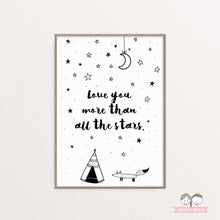 Laden Sie das Bild in den Galerie-Viewer, Kinderplakat/Poster - love you more