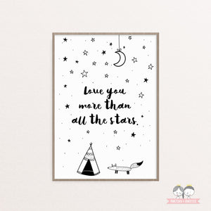 Kinderplakat/Poster - love you more