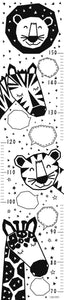 Messlatte zum beschriften "wild animals"
