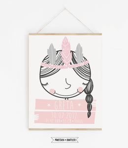 Geburtsanzeige/Kinderbild "Kleines Mädchen"