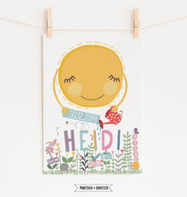 Laden Sie das Bild in den Galerie-Viewer, Kunstdruck/Geburtsbild &quot;Sunny&quot;  INDIVIDUALISIERBAR