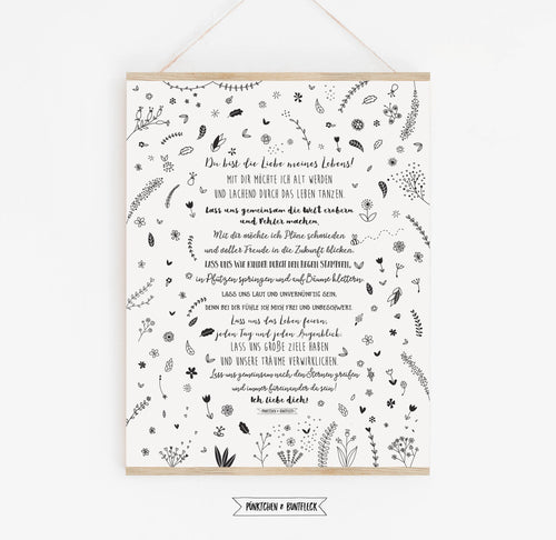 Kunstdruck - Liebe meines Lebens