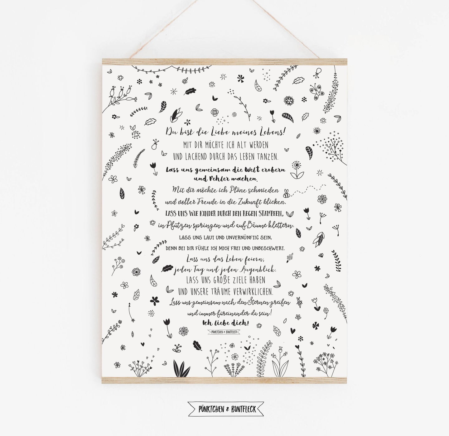 Kunstdruck - Liebe meines Lebens