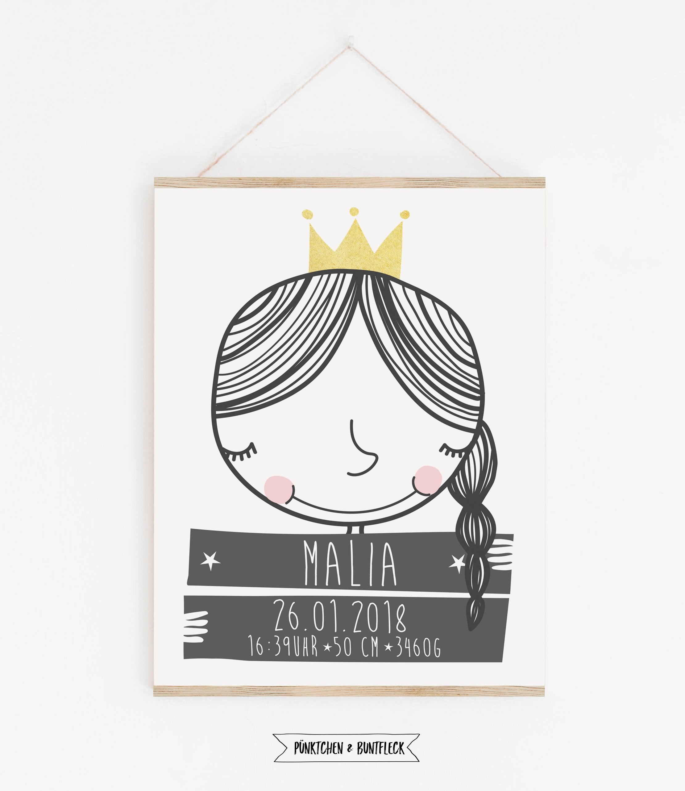 Geburtsanzeige/Kinderbild "Kleines Mädchen"