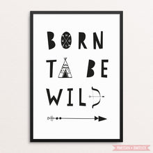 Laden Sie das Bild in den Galerie-Viewer, Kinderplakat/Poster &quot;Born to be wild&quot;