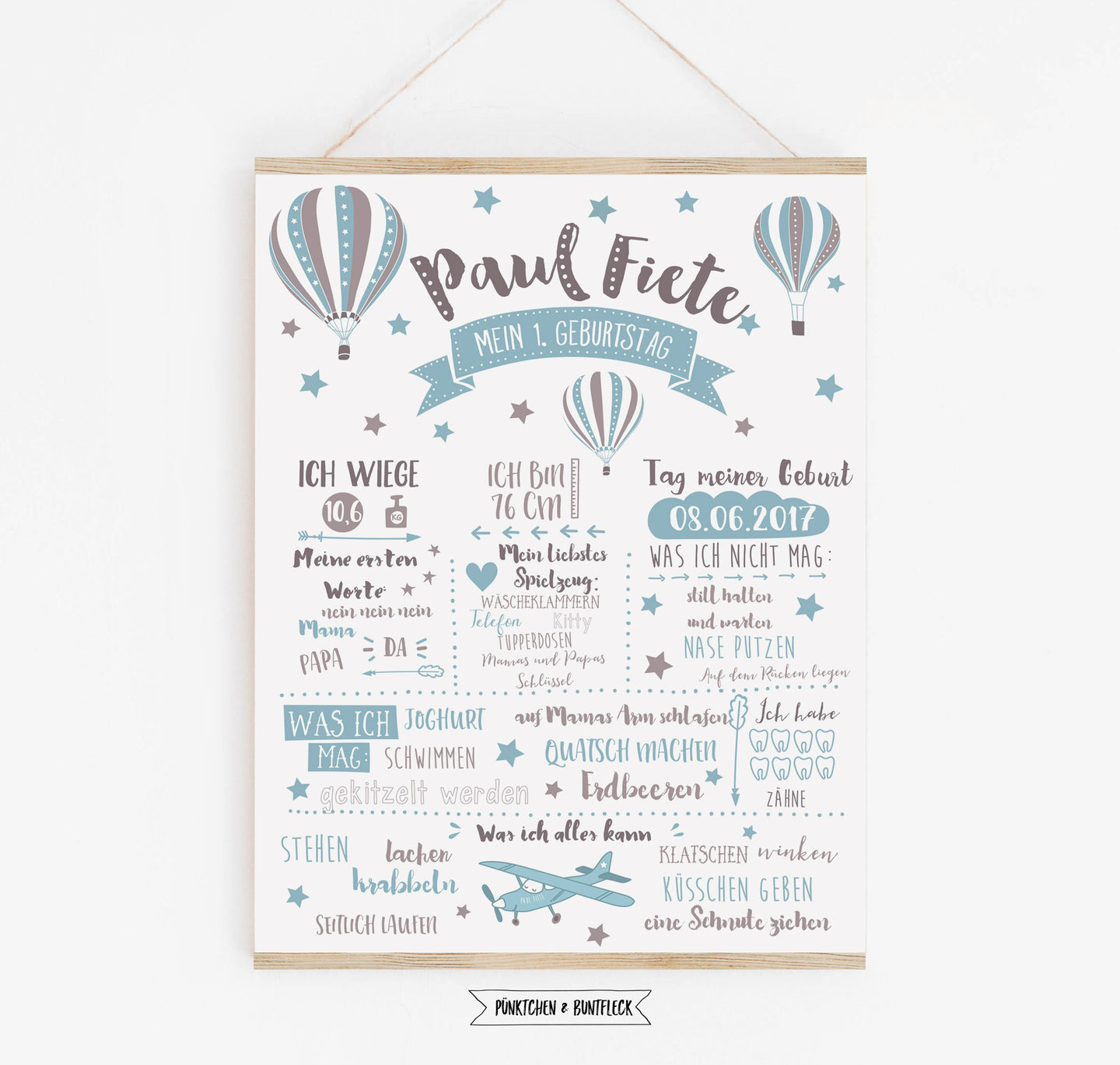 Baby Meilensteintafel 
