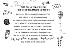 Laden Sie das Bild in den Galerie-Viewer, SCHULEINFÜHRUNG - 25 Stk. Einladungskarten