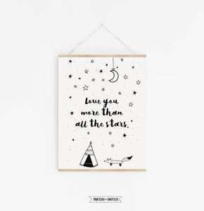 Kinderplakat/Poster - love you more