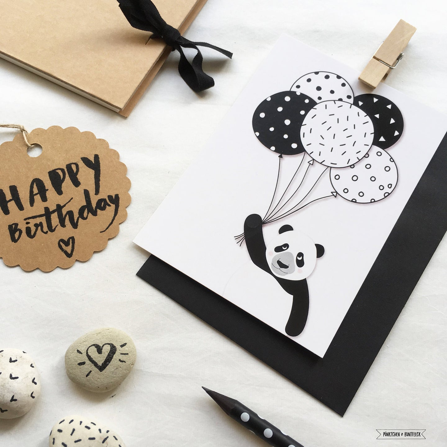 Karte-kleiner Panda