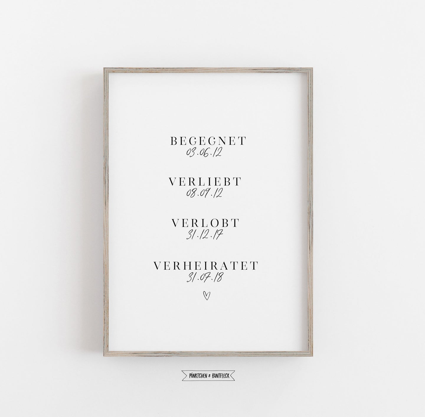 Kunstdruck/Poster- verliebt,verlobt,verheiratet