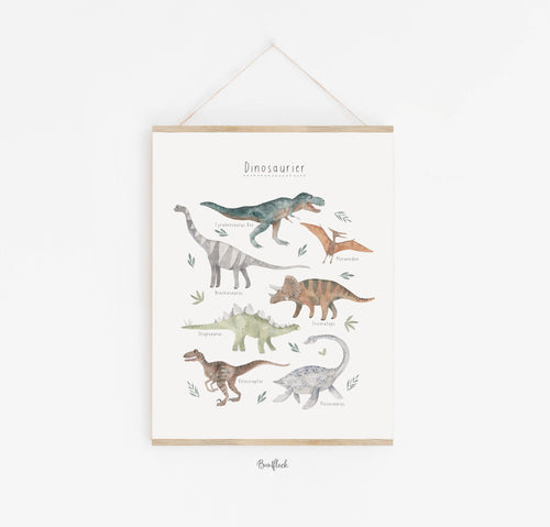 Poster/Kunstdruck - Dinosaurier
