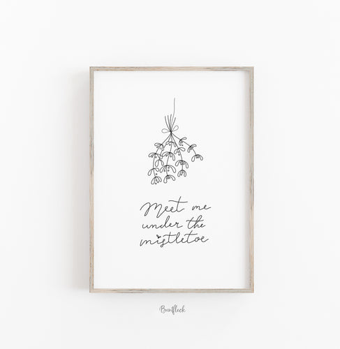 Kunstdruck/Poster-Meet me under the mistletoe
