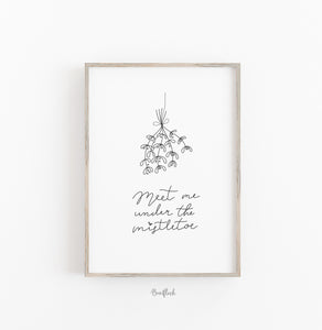 Kunstdruck/Poster-Meet me under the mistletoe