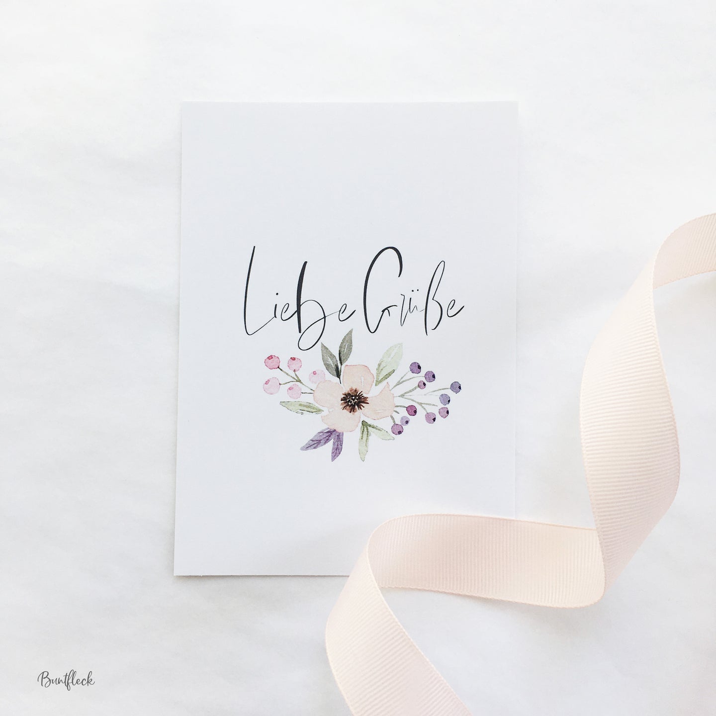 Karte/Postkarte - Liebe Grüße
