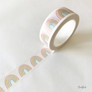 Washi Tape / Klebeband - Regenbogen pastell