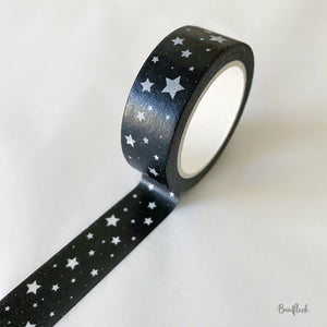 Washi Tape / Klebeband - Sterne weiß