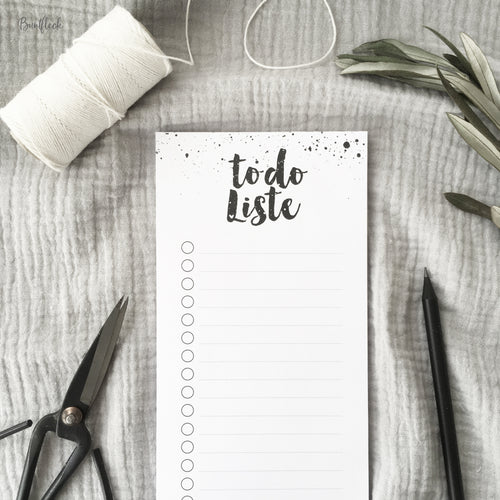 Notizblock - to do Liste - dots